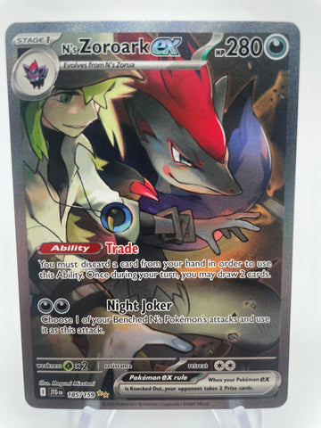 N's Zoroark ex 185/159 JTGen Special Art Rare