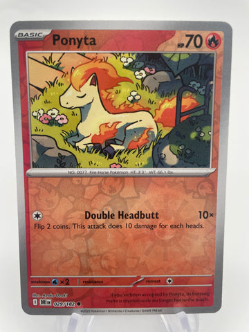 Ponyta DRIen 029/182 Reverse Holo RH