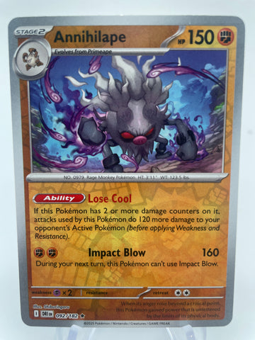 Annihilape DRIen 092/182 Reverse Holo RH