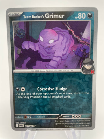 123/182 pokemon card Team Rocket's Grimer DRIen 123/182 Reverse Holo RH – PokeChalet