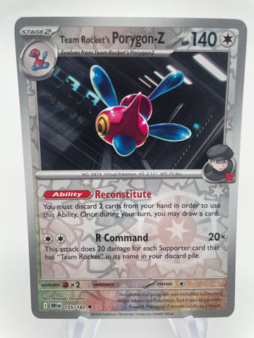Team Rocket's Porygon-Z 155/182 Reverse Holo RH