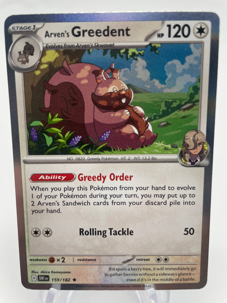 Arven's Greedent 159/182 Holo – PokeChalet