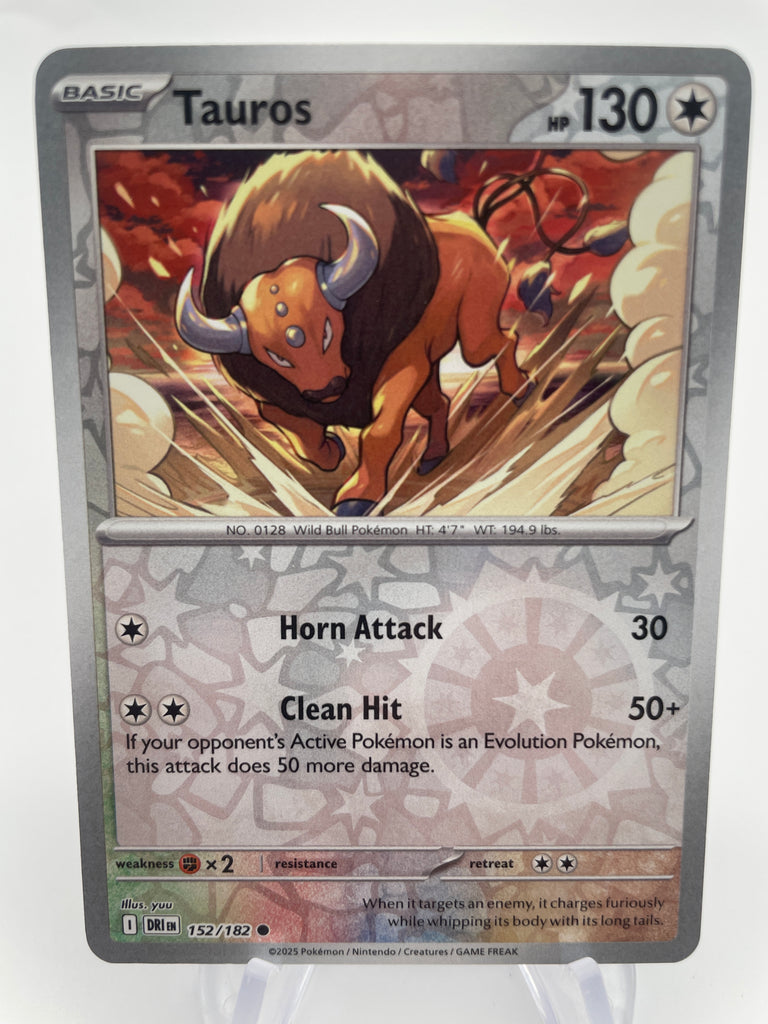 Tauros 152/182 Reverse Holo RH – PokeChalet