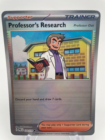 Professor's Research Oak 122/131 PREen Reverse Holo Pokeball