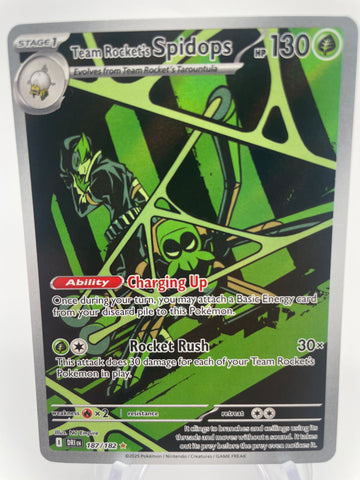 Team Rocket's Spidops DRIen 187/182 Illustration Rare