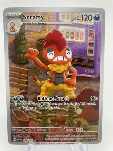 Scrafty WHTen 139/086 Illustration Rare