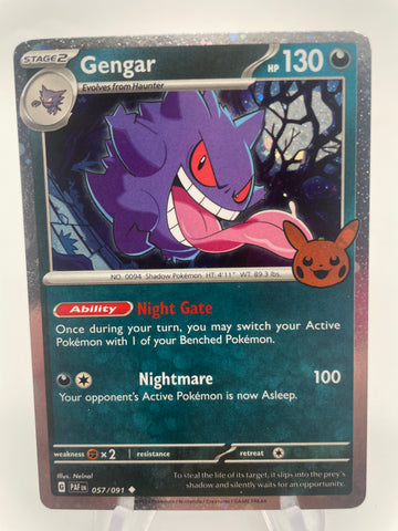 Gengar PAFen 057/091 Halloween Jack O Lantern Stamp