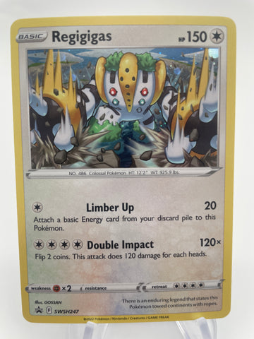 Regigigas SWSH247 Black Star Promo