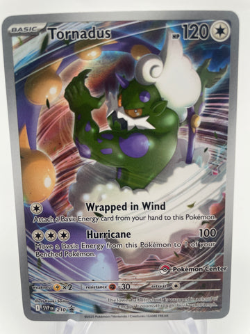 Tornadus SVPen 210 Black Star Promo Pokemon Center Stamp