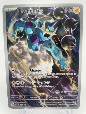 Thundurus SVPen 209 Black Star Promo Pokemon Center Stamp