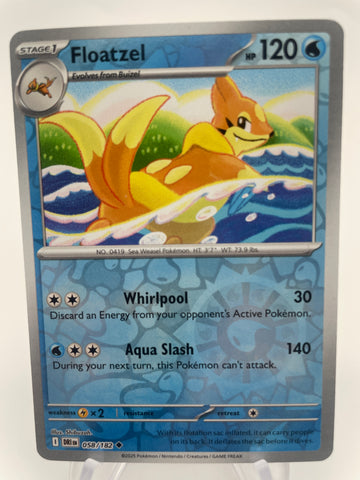 Floatzel DRIen 058/182 Reverse Holo RH