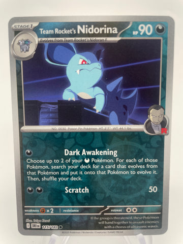 Team Rocket's Nidorina DRIen 115/182 Reverse Holo RH