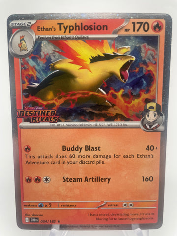 Ethan's Typhlosion DRIen 034/182 Holo Destined Rivals Stamp