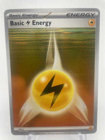 Basic Lightning Energy SVEen 020 White Flare Black Bolt Holo
