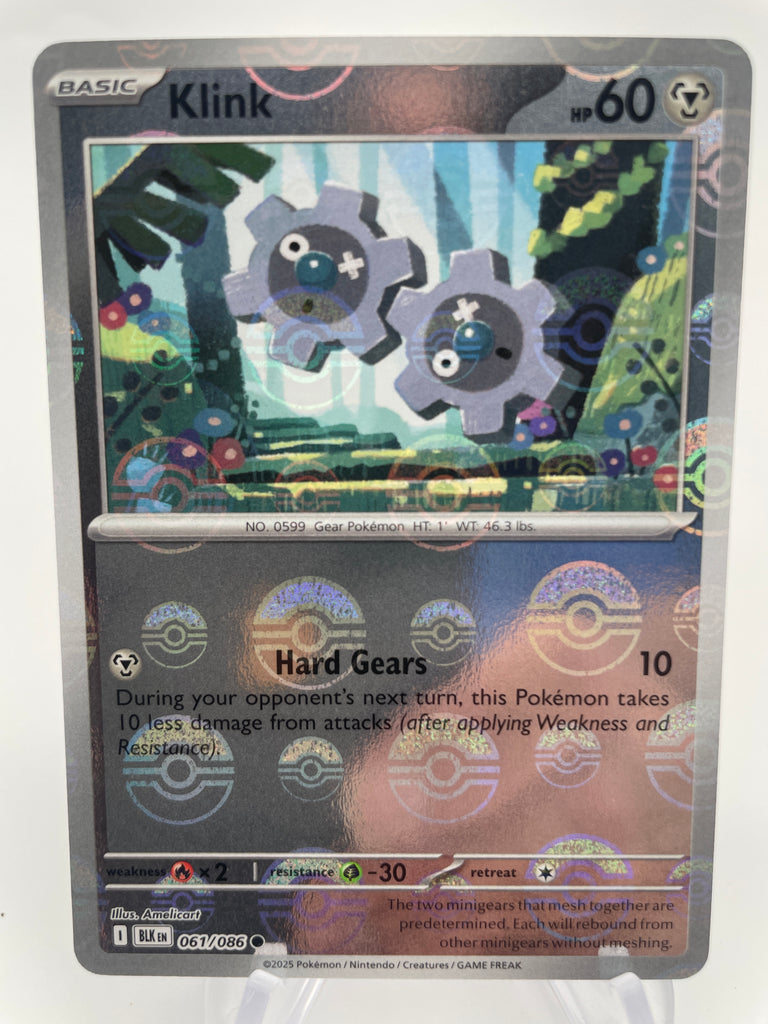 klink pokemon card price Klink BLKen 061/086 Reverse Holo RH Poke Ball – PokeChalet