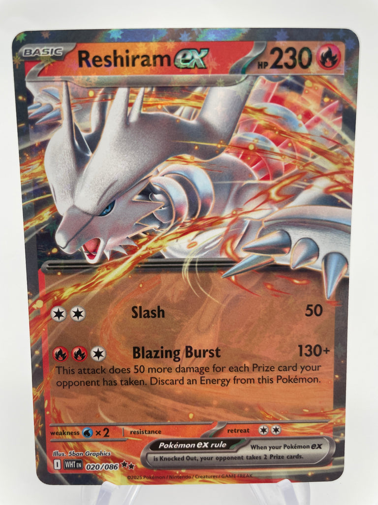reshiram pokemon card full art Reshiram WHTen 020/086 Double Rare Full Art – PokeChalet