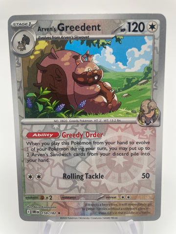 Arven's Greedent DRIen 159/182 Reverse Holo RH