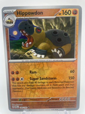 Hippowdon DRIen 106/182 Reverse Holo RH