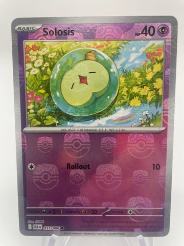 Solosis BLKen 037/086 Reverse Holo RH Master Ball
