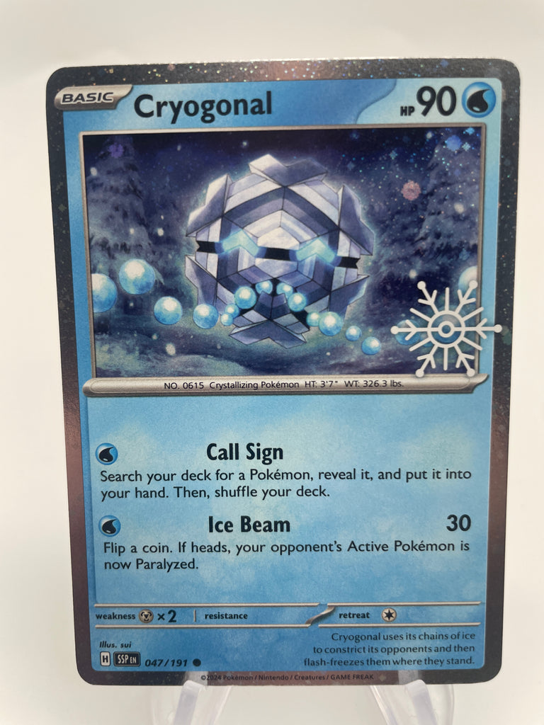 Cryogonal SSPen 047/191 Holo with Snowflake Stamp PokeChalet Cryogonal SSPen 047/191 Holo with Snowflake Stamp PokeChalet