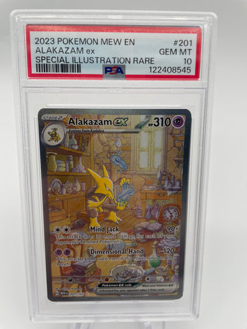 PSA10 2023 Alakazam ex Special Illustration Rare MEWen 201/165