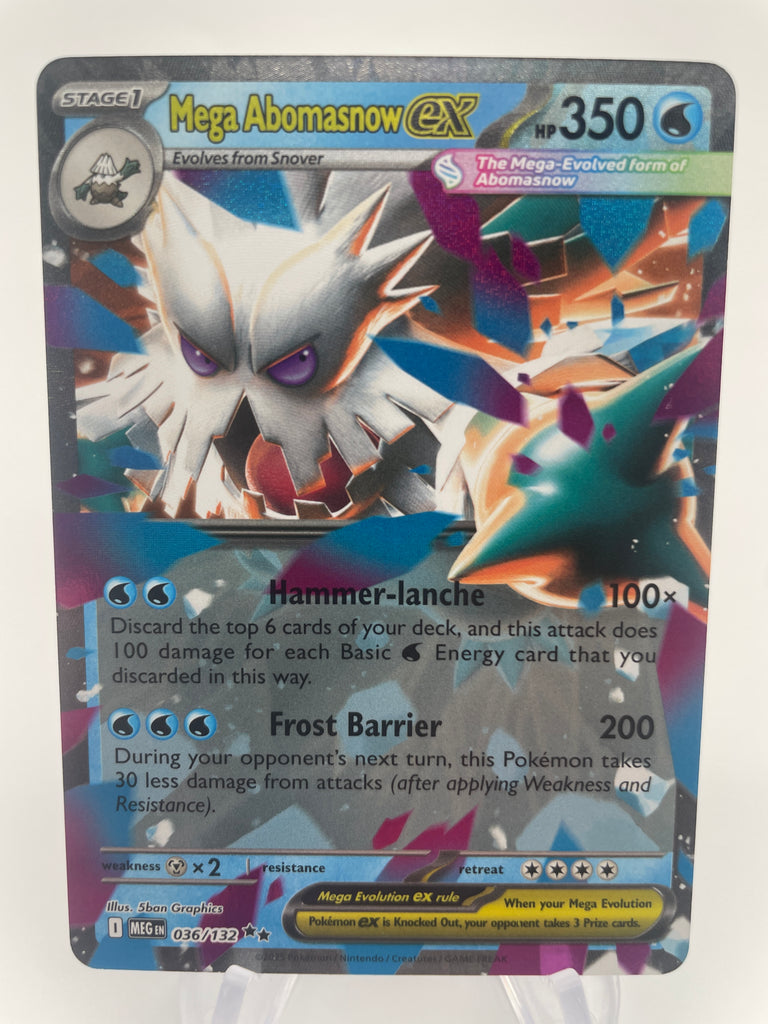 pokemon cards abomasnow Mega Abomasnow ex MEGen 036/132 Double Rare – PokeChalet