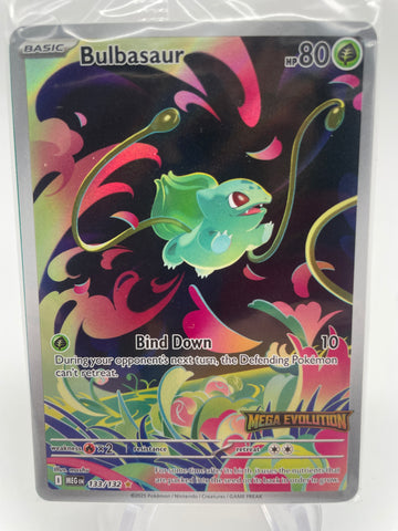 Bulbasaur MEGen 133/132 Illustration Rare IR with Mega Evolution Stamp