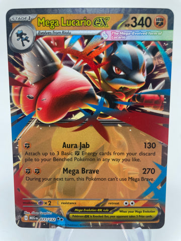 Mega Lucario ex MEGen 077/132 Double Rare