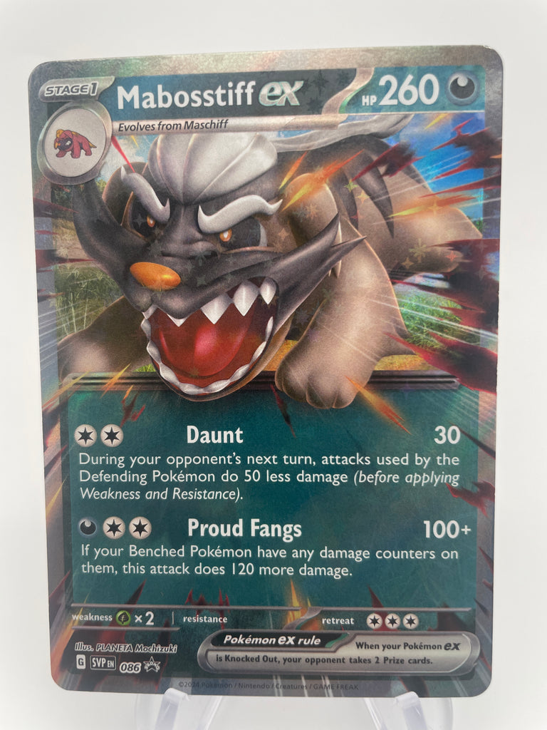 Mabosstiff ex SVPen 086 Black Star Promo PokeChalet Mabosstiff ex SVPen 086 Black Star Promo PokeChalet