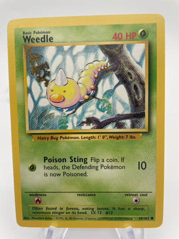 base set weedle dwelling in the forests of nova scotia just outside the pokechalet.com 