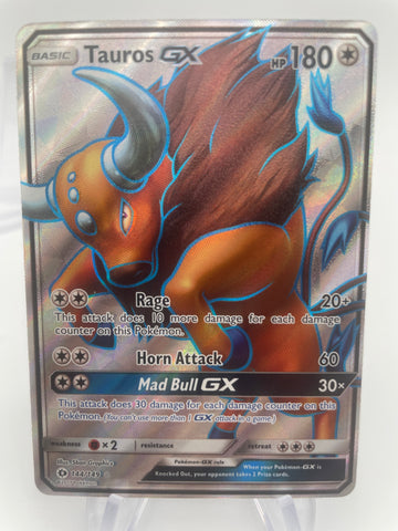 Tauros GX from sun and moon base! No bull! Pokechalet has the best pokemon cards in Halifax and the best priced pokemon cards
