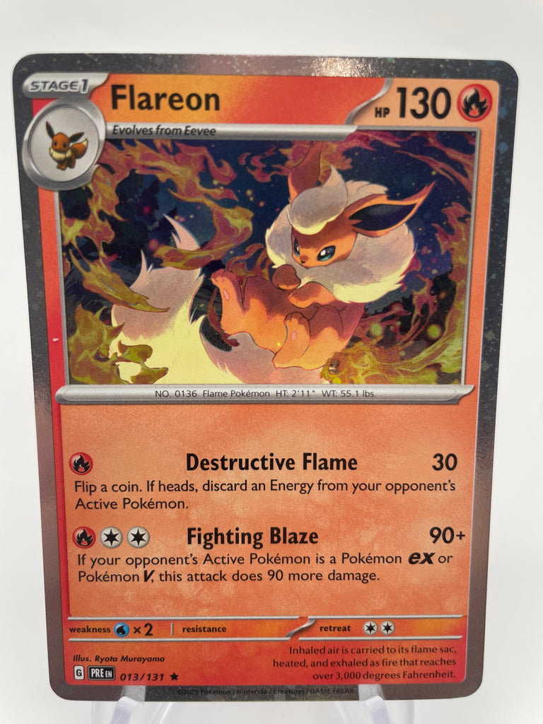 Flareon 013/131 PREen Cosmos Holo Costco Exclusive – PokeChalet