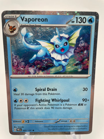 Vaporeon 022/131 PREen Cosmos Holo Costco Exclusive