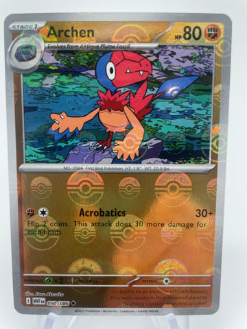 Archen WHTen 050/086 Reverse Holo RH Pokeball