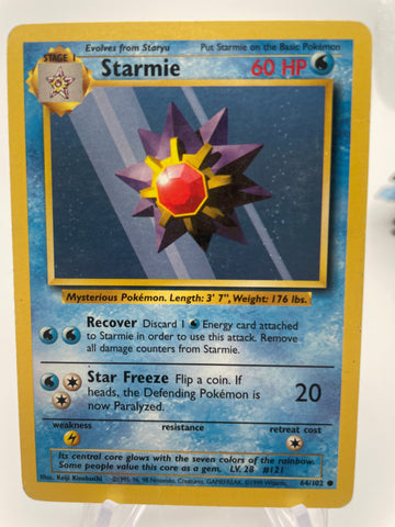 Starmie  Base Set 64/102 DMG