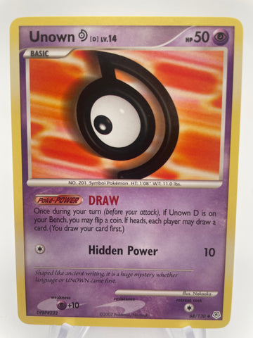 Unown D LV.14 68/130 DMG