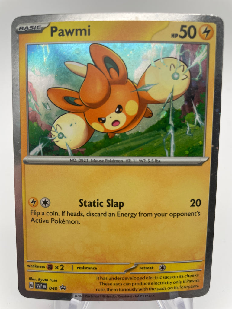 pawmi pokemon card value Pawmi SVPen 040 Black Star Promo – PokeChalet