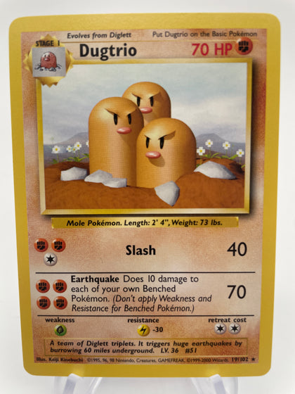 Dugtrio - Base Set 19/102 HP