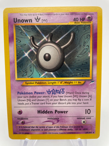 Unown W 29/105 Neo Destiny - MP