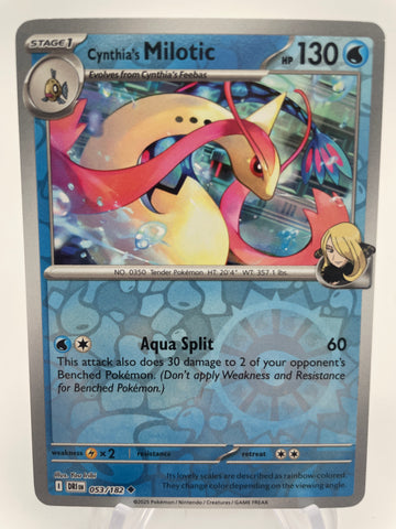 Cynthia's Milotic DRIen 053/182 Reverse Holo RH