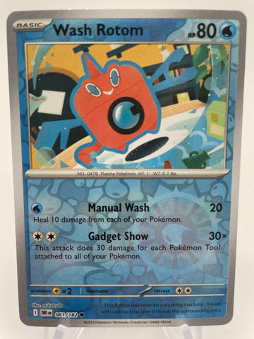 Wash Rotom DRIen 061/182 Reverse Holo RH