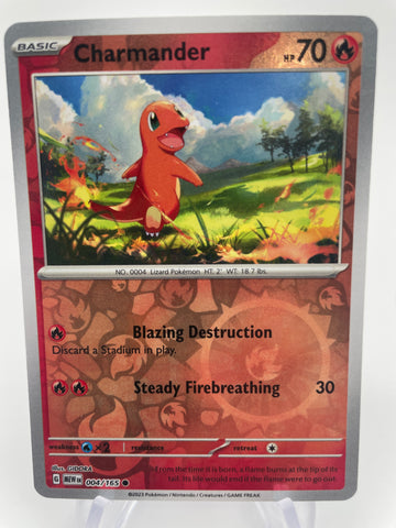Charmander MEWen 004/165 RH Reverse Holo