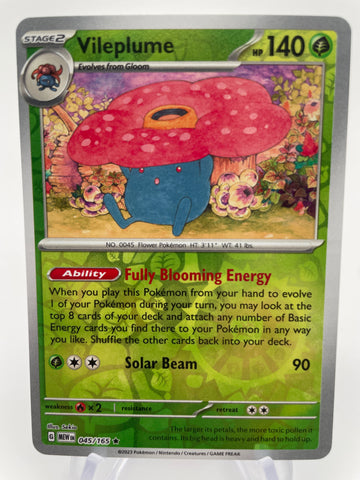Vileplume MEWen 045/165 RH
