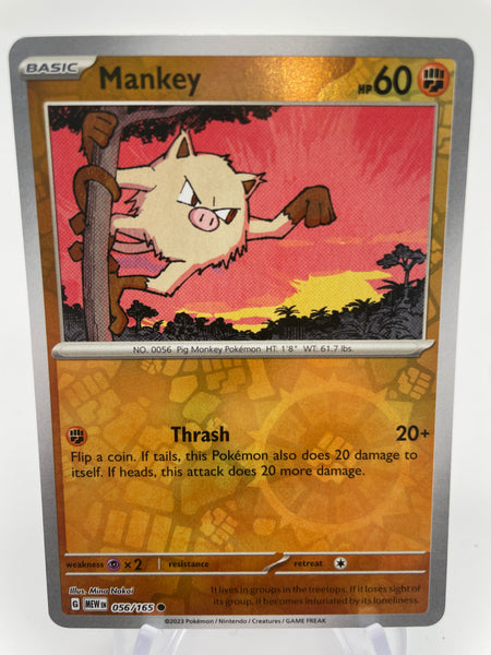 Mankey MEWen 056/165 RH Reverse Holo – PokeChalet