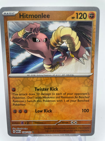 Hitmonlee MEWen 106/165 RH Reverse Holo