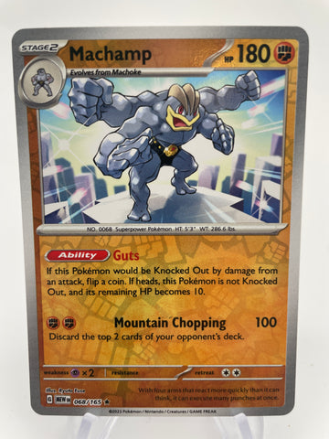 Machamp MEWen 068/165 RH Reverse Holo