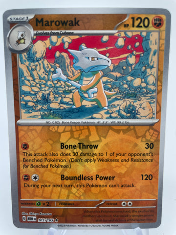 Marowak MEWen 105/165 RH Reverse Holo