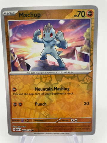 Machop MEWen 066/165 RH Reverse Holo