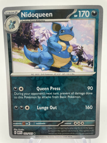 Nidoqueen MEWen 031/165 RH Reverse Holo
