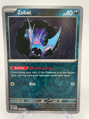 Zubat MEWen 041/165 RH Reverse Holo